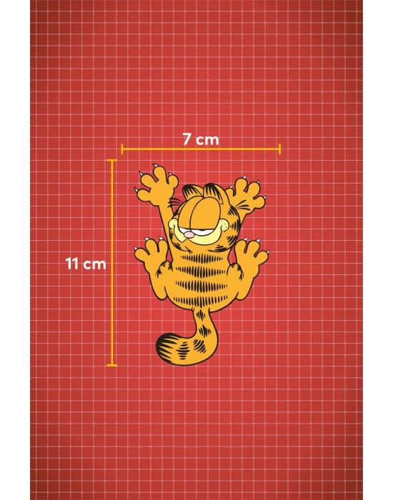 11 x 7 cm Garfield Sticker Motor Araba Kask Laptop Sticker