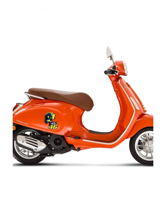 46 Motorsiklet Kask Laptop Ve Oto Sticker 13x11 Cm