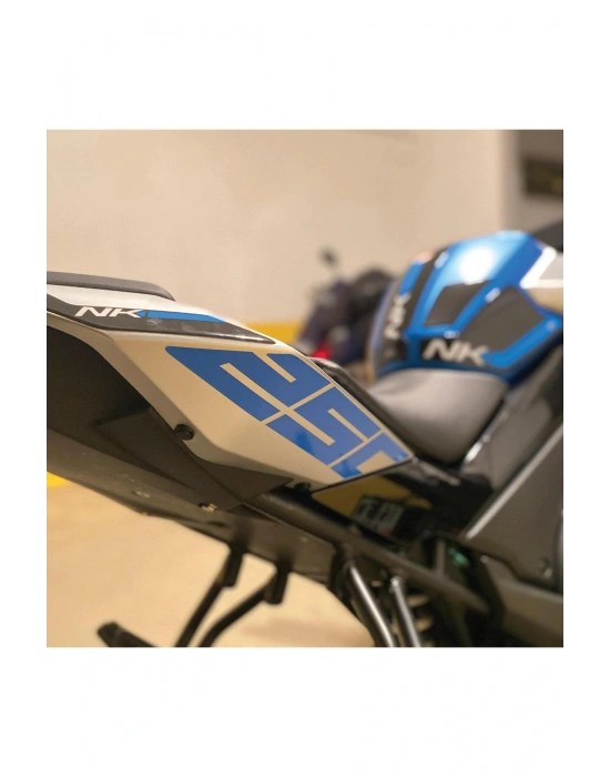 CF Moto NK250 Arka Kuyruk Altı 250 Sticker Etiket Mavi