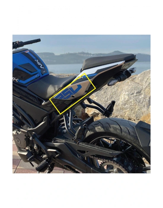 CF Moto NK250 Arka Kuyruk Altı 250 Sticker Etiket Mavi