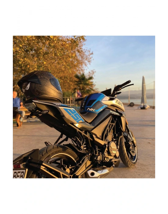 CF Moto NK250 Arka Kuyruk Altı 250 Sticker Etiket Mavi