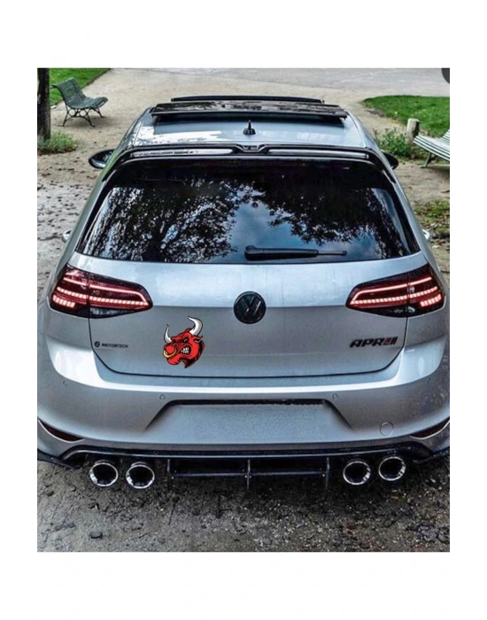 Boğa Araba, Motorsiklet, Kask, Laptop, Cam Sticker 13x11 Cm