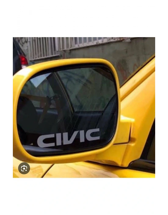 Honda Cıvıc Ayna Yazısı (GRİ) 2 Adet 8x1.2 cm