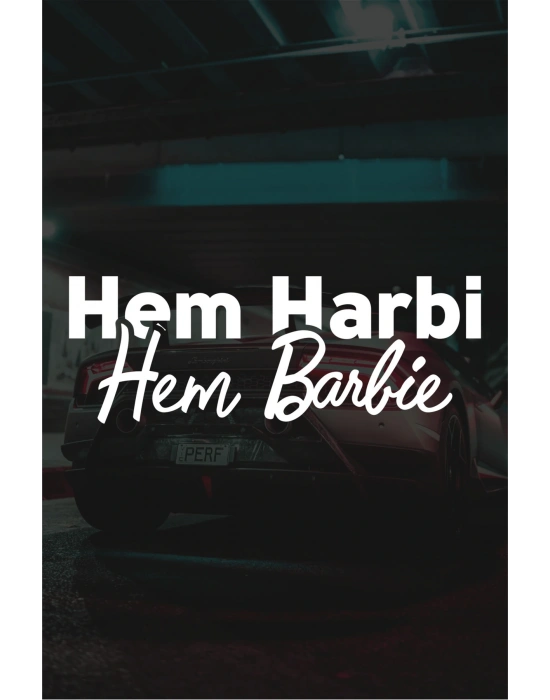 20 X 7 Cm Hem Harbi Hem Barbie Oto Sticker Araba Cam Sticker