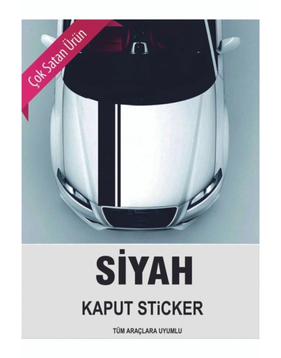 Master Desıgn Dennison Sticker Ön Kaput Siyah 068