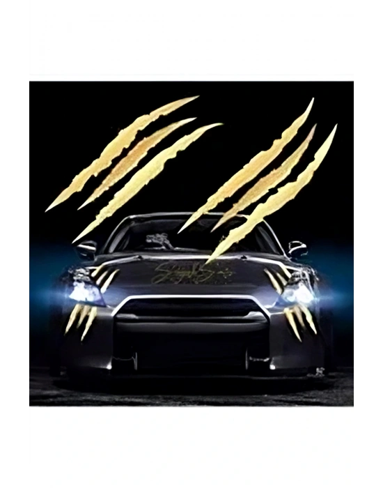 Pençe Uyumlu Araba Araç Oto Sticker Etiket Folyo