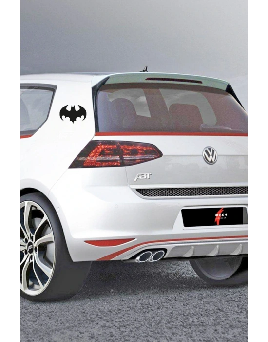 Batman Yarasa Araba, Motorsiklet, Kask, Laptop,cam Sticker 14x10 Cm