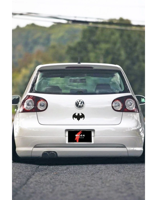 Batman Yarasa Araba, Motorsiklet, Kask, Laptop,cam Sticker 14x10 Cm