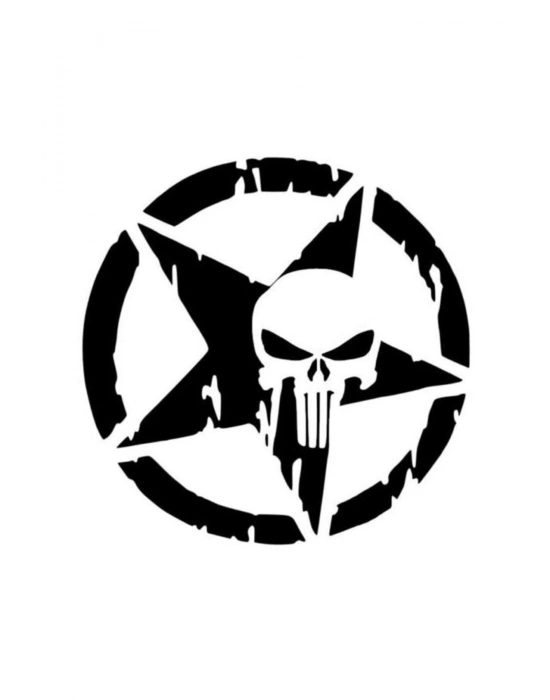 Army Star, Kuru Kafa Off Road Sticker, 20x20 cm