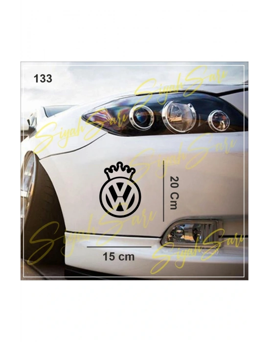volkswagen vq Taç Araba Araç Decal Oto Racing Jeep Sticker Etiket Folyo Anahtarlık Hediye
