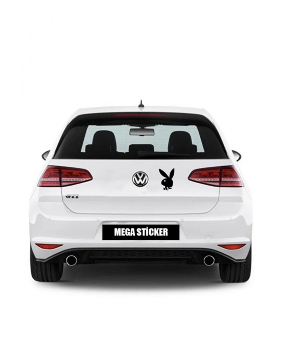 Playboy Oto Sticker Motorsiklet, Laptop, Kask, Araba Sticker 12x7 Cm