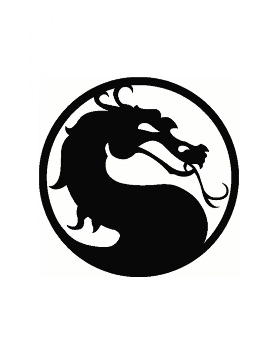 Ejderha Duvar Dekor Sticker 40 X 36 Cm