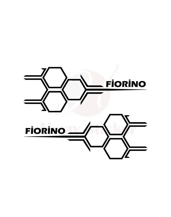 30cm X 11cm Fiorino Bal Peteği Sticker Fiat Fiorino Sticker Fiat Oto Sticker Siyah