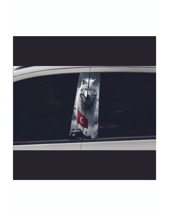Araba Kapı Direk Kaplama Folyosu Kurt Beyaz Sağ Ve Sol 2adet