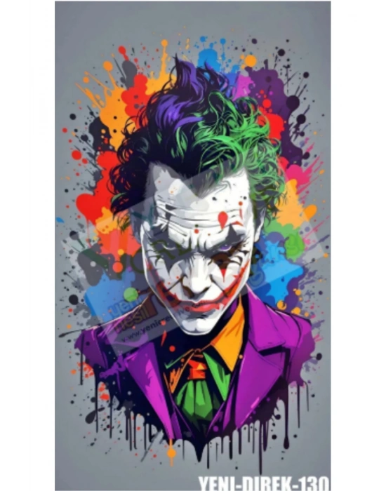 Araç Kapı Direk Kaplama Folyosu Joker Desenli (SAĞ SOL TAKIM) (2 ADET) - 22x50 Cm