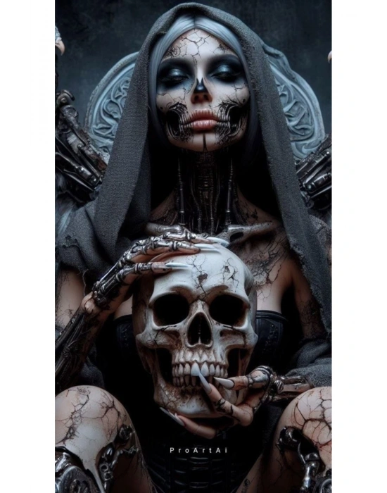 Araba Kapı Direk Kaplama Folyosu kuru kafa kadın