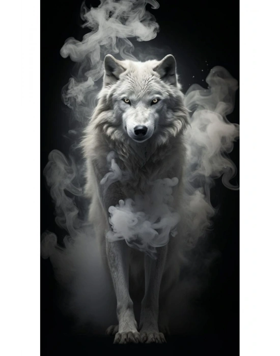 Araba Kapı Direk Kaplama Folyosu beyaz kurt