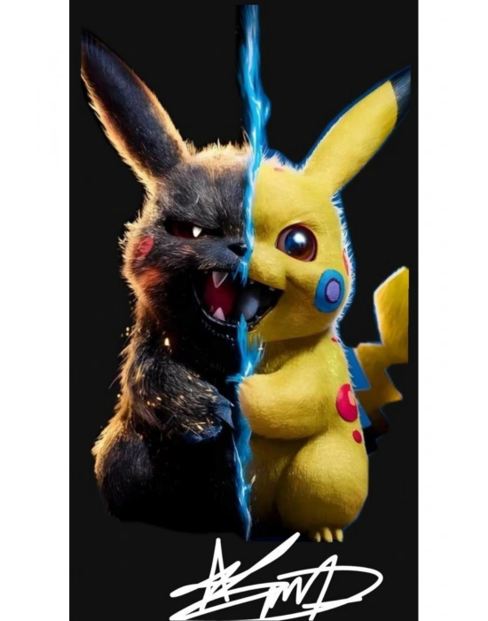 Araba Kapı Direk Kaplama Folyosu pikachu