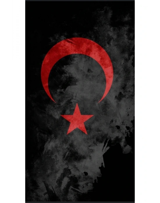 Araba Kapı Direk Kaplama Folyosu siyah kırmızı türk bayrağı