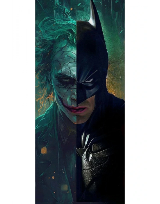 Araba Kapı Direk Kaplama Folyosu Batman ve Joker