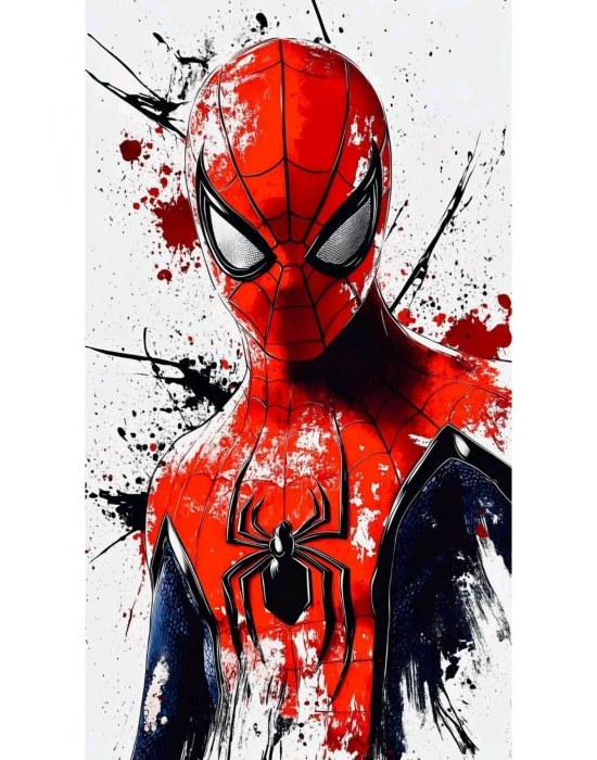 Spider-Man Kapı Direk Kaplama Folyosu BASKILI STİCKER Sağ-Sol 2 Adet 22*50 CM