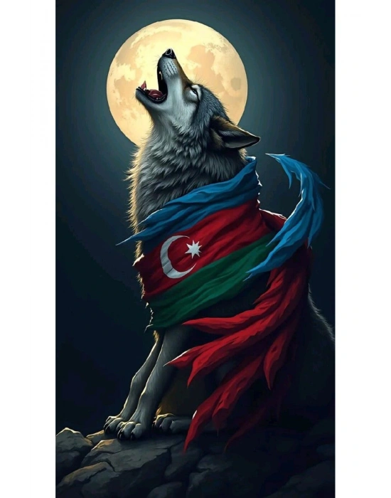 Kurt ve Türk Bayrağı Kapı Direk Kaplama Folyosu BASKILI STİCKER Sağ-Sol 2 Adet 22*50 CM