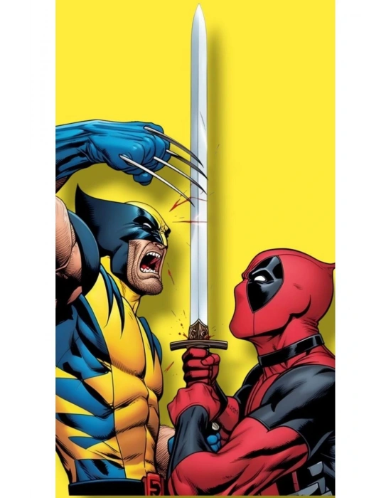 Deadpool ve Wolverine Kapı Direk Kaplama Folyosu BASKILI STİCKER Sağ-Sol 2 Adet 22*50 CM
