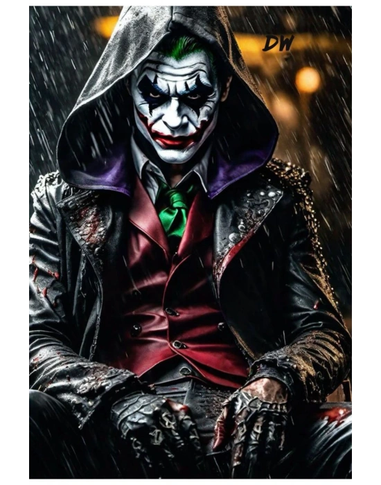 Joker Kapı Direk Kaplama Folyosu BASKILI STİCKER Sağ-Sol 2 Adet 22*50 CM