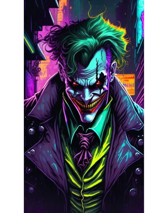 Joker Kapı Direk Kaplama Folyosu BASKILI STİCKER Sağ-Sol 2 Adet 22*50 CM