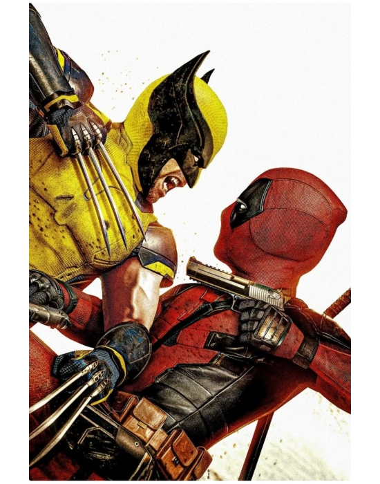 Joker ve Harley Quinn Kapı Direk Kaplama Folyosu BASKILI STİCKER Sağ-Sol 2 Adet 22*50 CM