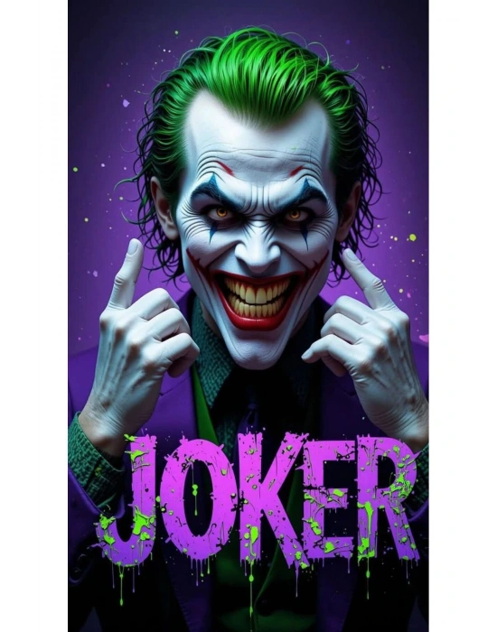 Joker Kapı Direk Kaplama Folyosu BASKILI STİCKER Sağ-Sol 2 Adet 22*50 CM