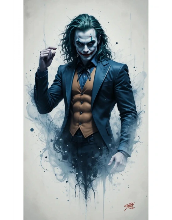 Joker Kapı Direk Kaplama Folyosu BASKILI STİCKER Sağ-Sol 2 Adet 22*50 CM