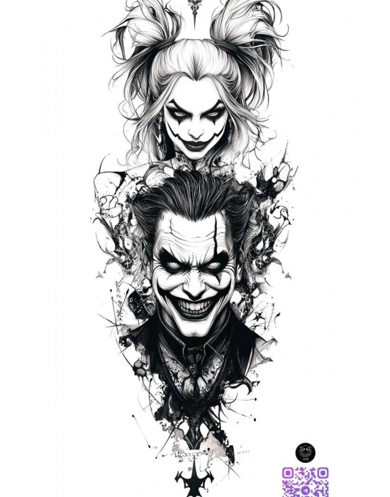 Joker Kapı Direk Kaplama Folyosu BASKILI STİCKER Sağ-Sol 2 Adet 22*50 CM