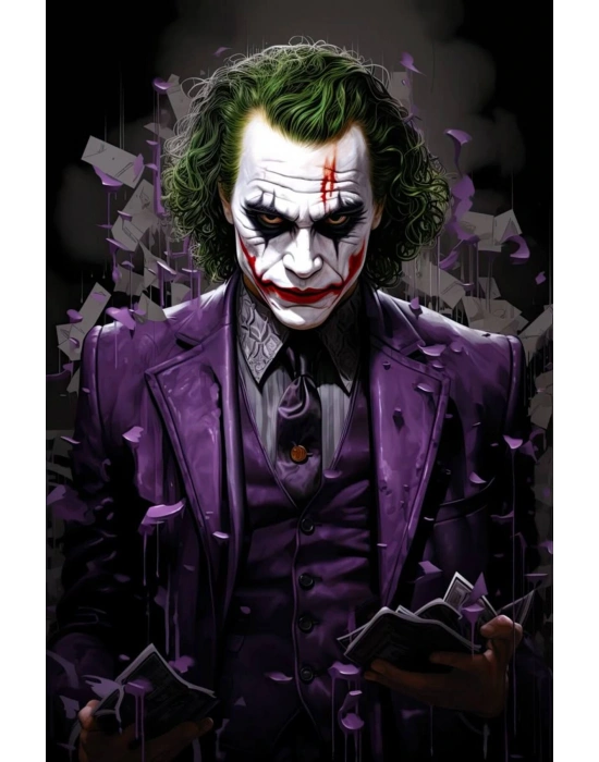 Joker Kapı Direk Kaplama Folyosu BASKILI STİCKER Sağ-Sol 2 Adet 22*50 CM