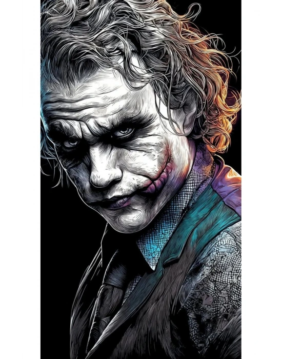 Joker Kapı Direk Kaplama Folyosu BASKILI STİCKER Sağ-Sol 2 Adet 22*50 CM