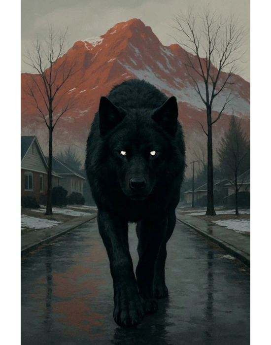 Kurt Kapı Direk Kaplama Folyosu BASKILI STİCKER Sağ-Sol 2 Adet 22*50 CM