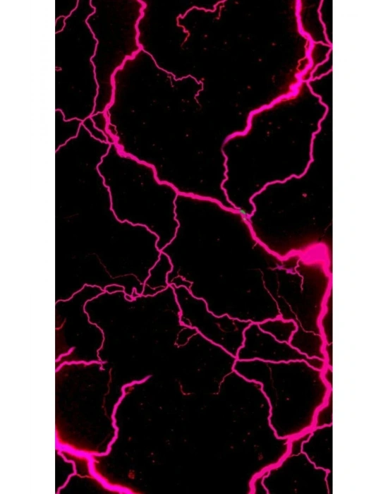 Pembe Şimşek Kapı Direk Kaplama Folyosu BASKILI STİCKER Sağ-Sol 2 Adet 22*50 CM