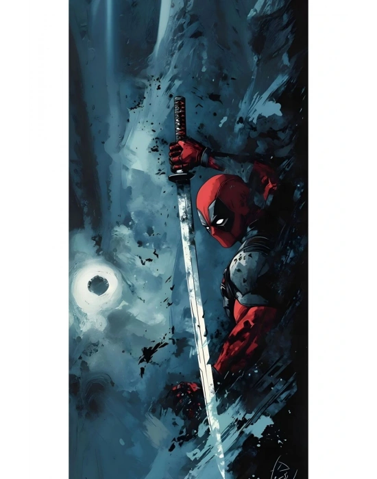 Ölü Gelin Kapı Direk Kaplama Folyosu BASKILI STİCKER Sağ-Sol 2 Adet 22*50 CM