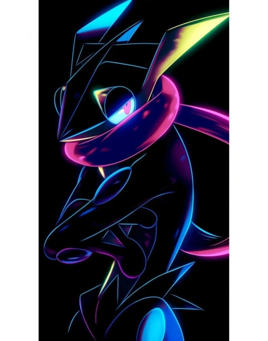 Greninja Kapı Direk Kaplama Folyosu BASKILI STİCKER Sağ-Sol 2 Adet 22*50 CM