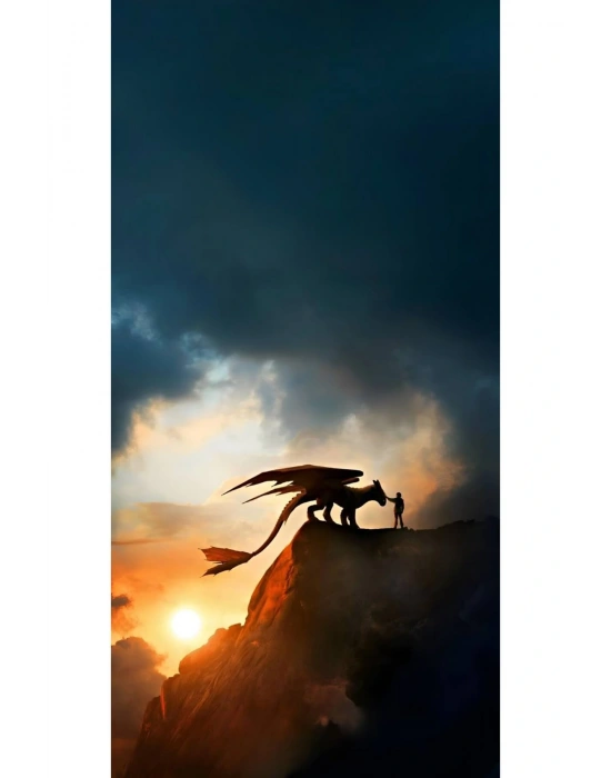 Gecenin Öfkesi Kapı Direk Kaplama Folyosu BASKILI STİCKER Sağ-Sol 2 Adet 22*50 CM