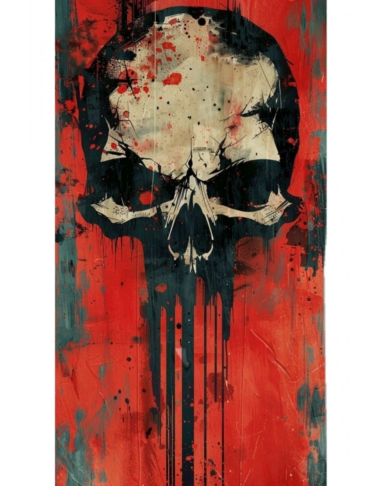 Kuru Kafa Kapı Direk Kaplama Folyosu BASKILI STİCKER Sağ-Sol 2 Adet 22*50 CM