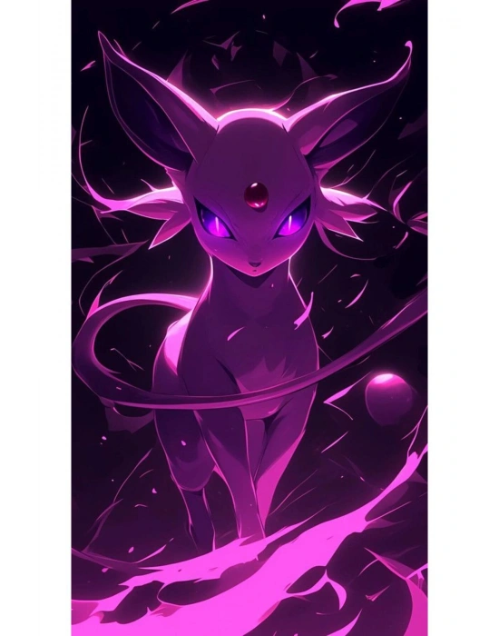 Espeon Kapı Direk Kaplama Folyosu BASKILI STİCKER Sağ-Sol 2 Adet 22*50 CM