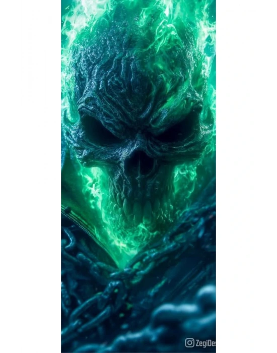 Kuru Kafa Kapı Direk Kaplama Folyosu BASKILI STİCKER Sağ-Sol 2 Adet 22*50 CM