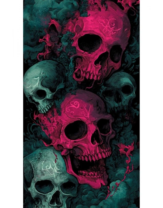 Kuru Kafa Kapı Direk Kaplama Folyosu BASKILI STİCKER Sağ-Sol 2 Adet 22*50 CM