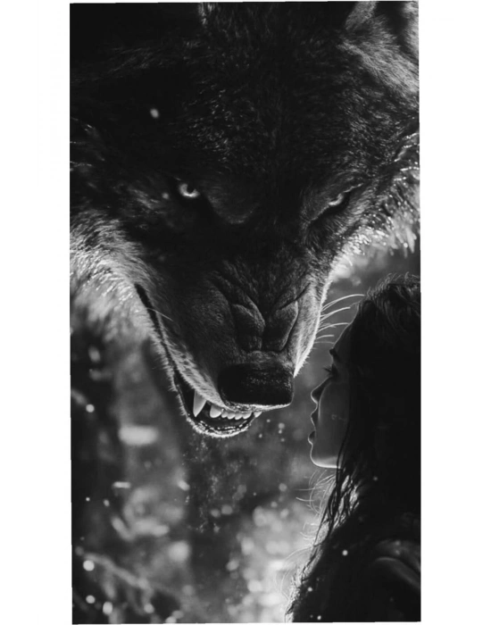 Kurt Kapı Direk Kaplama Folyosu BASKILI STİCKER Sağ-Sol 2 Adet 22*50 CM