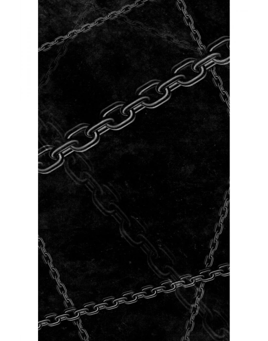 Zincir Kapı Direk Kaplama Folyosu BASKILI STİCKER Sağ-Sol 2 Adet 22*50 CM