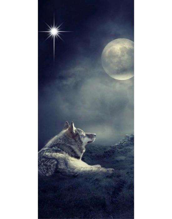 Joker Kapı Direk Kaplama Folyosu BASKILI STİCKER Sağ-Sol 2 Adet 22*50 CM