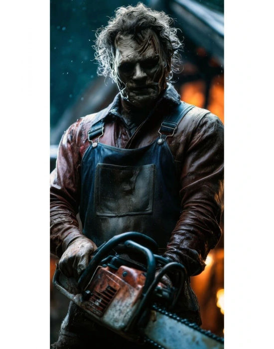 Texas Chainsaw Kapı Direk Kaplama Folyosu BASKILI STİCKER Sağ-Sol 2 Adet 22*50 CM