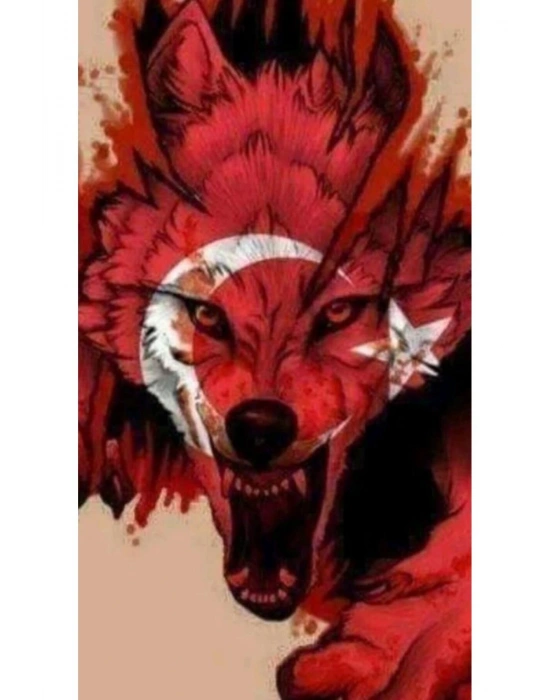 Kurt Kapı Direk Kaplama Folyosu BASKILI STİCKER Sağ-Sol 2 Adet 22*50 CM