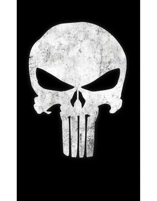 Punisher Kapı Direk Kaplama Folyosu BASKILI STİCKER Sağ-Sol 2 Adet 22*50 CM